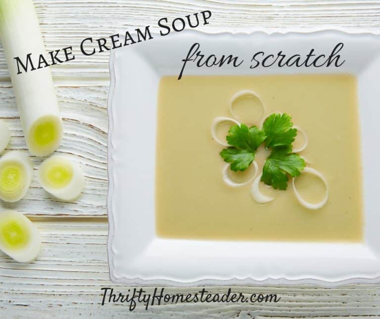 Make cream soup from scratch