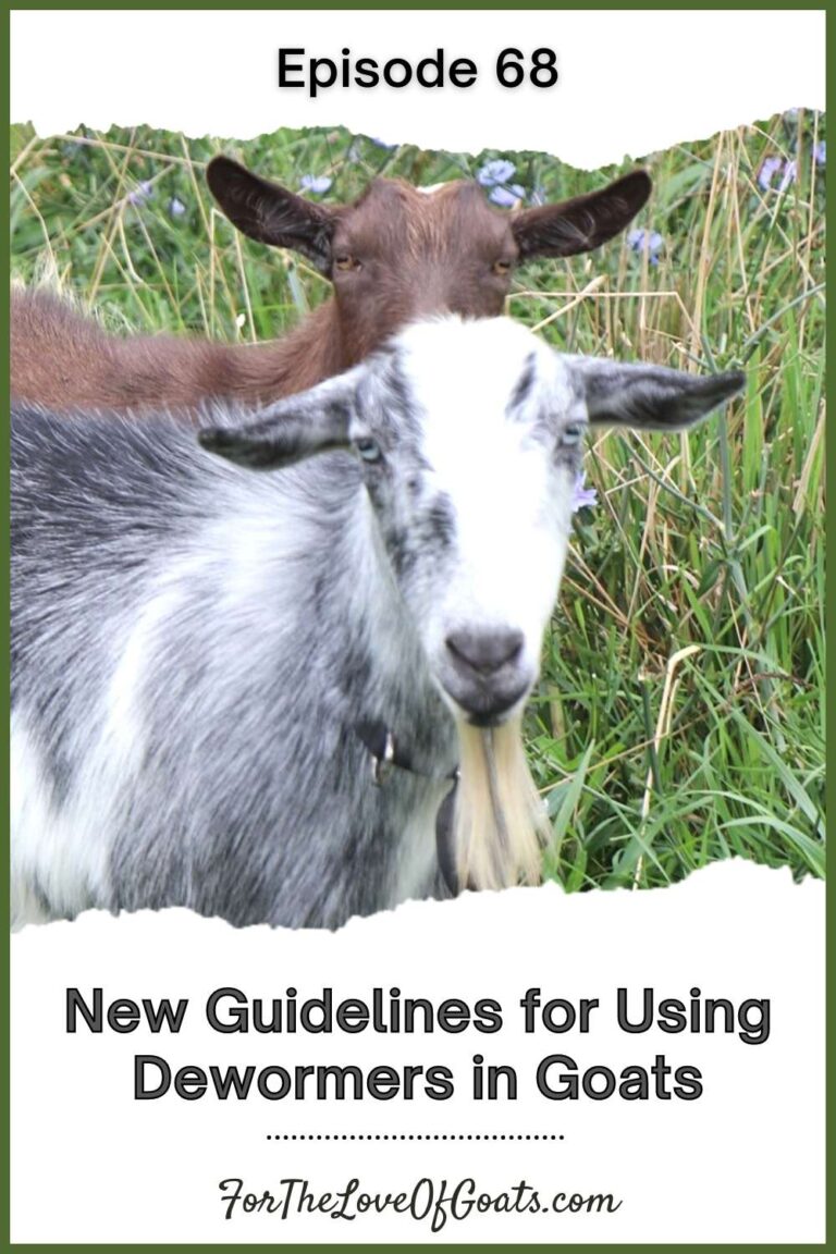 New Goat Dewormer Guidelines