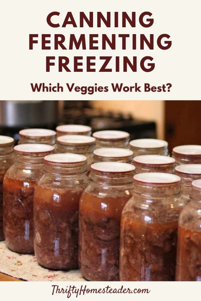 Canning, Fermenting, Freezing
