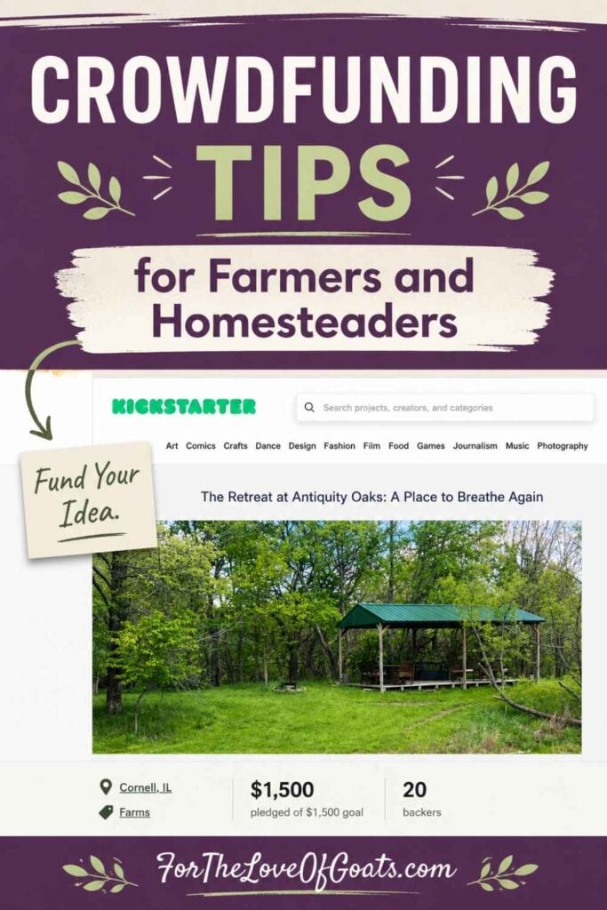 Crowdfunding Tips for Farmers and Homesteaders